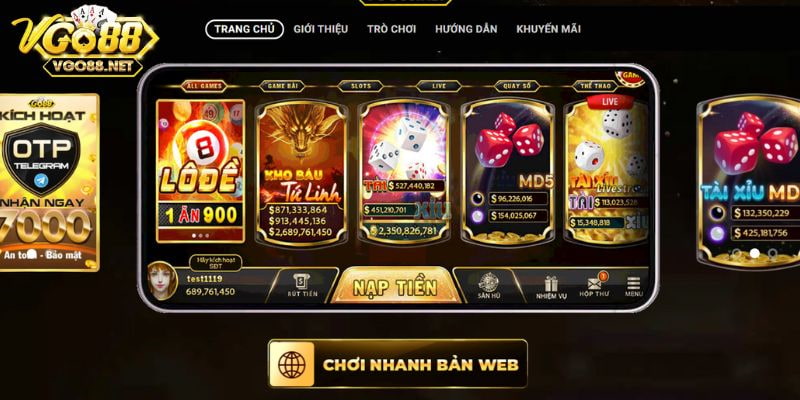 Go88 Trang chủ hiện đại với giao diện thân thiện và dễ dàng dùng