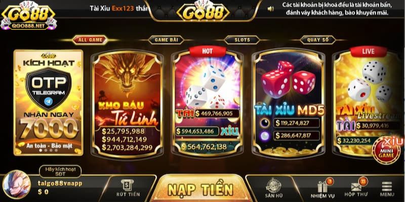 Go88 Giới thiệu thông tin tổng quan về cổng game Go88